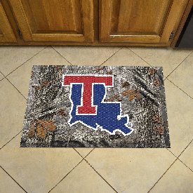 Louisiana Tech Bulldogs Rubber Scraper Door Mat Camo, 28901