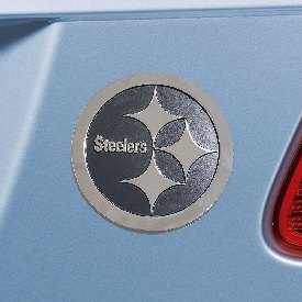Pittsburgh Steelers Chrome Emblem - 3"x3.2", 28918