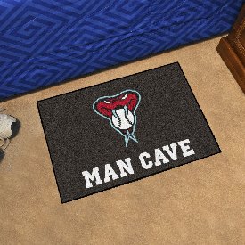 Arizona Diamondbacks Man Cave Starter Mat Accent Rug - 19in. x 30in. - Snake Head Alternate Logo, 29003