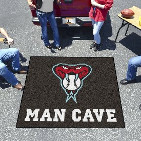 Arizona Diamondbacks Man Cave Tailgater Rug - 5ft. x 6ft. - Snake Head Alternate Logo, 29005