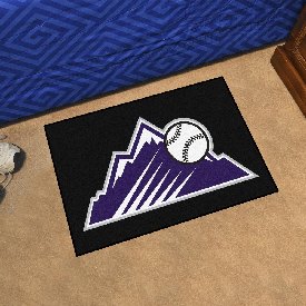 Colorado Rockies Starter Mat Accent Rug - 19in. x 30in. - Mountain Alternate Logo, 29020