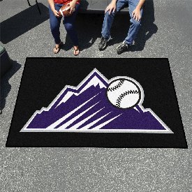 Colorado Rockies Ulti-Mat Rug - 5ft. x 8ft. - Mountain Alternate Logo, 29023