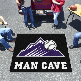 Colorado Rockies Man Cave Tailgater Rug - 5ft. x 6ft. - Mountain Alternate Logo, 29026