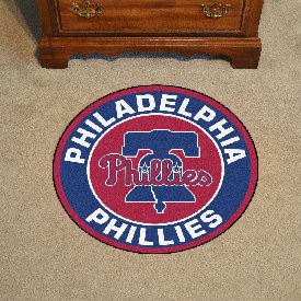 Philadelphia Phillies Roundel Rug - 27in. Diameter - Phillies Bell Primary Logo, 29059