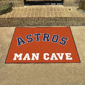 Houston Astros Man Cave All-Star Rug - 34 in. x 42.5 in. - "Astros" Jersey Lettering, 29066