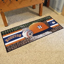 Houston Astros Baseball Runner Rug - 30in. x 72in. - Star H Cap Logo, 29074