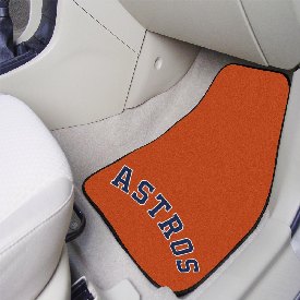 Houston Astros Front Carpet Car Mat Set - 2 Pieces - "Astros" Jersey Lettering, 29076