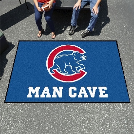 Chicago Cubs Man Cave Ulti-Mat Rug - 5ft. x 8ft. - C Bear Alternate Logo, 29145
