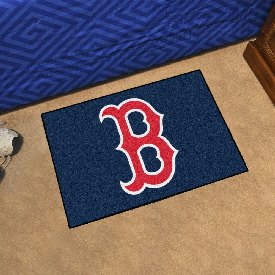 Boston Red Sox Starter Mat Accent Rug - 19in. x 30in. - B Cap Logo - Navy, 29161