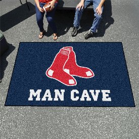 Boston Red Sox Man Cave Ulti-Mat Rug - 5ft. x 8ft. - Red Socks Primary Logo, 29169