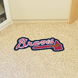 Atlanta Braves Mascot Rug "Braves" Script Logo, 29197