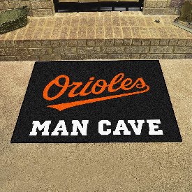 Baltimore Orioles Man Cave All-Star Rug - 34 in. x 42.5 in. "Orioles" Logo, 29210