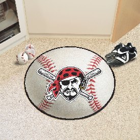Pittsburgh Pirates Baseball Rug - 27in. Diameter, 30737
