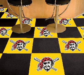 Pittsburgh Pirates Team Carpet Tiles - 45 Sq Ft., 30740