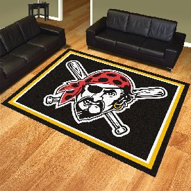 Pittsburgh Pirates 8ft. x 10 ft. Plush Area Rug, 30750