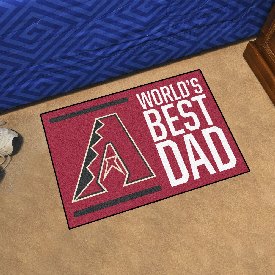 Arizona Diamondbacks Starter Mat Accent Rug - 19in. x 30in. World's Best Dad Starter Mat, 31114