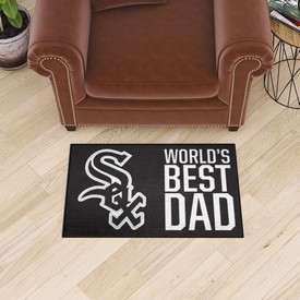 Chicago White Sox Starter Mat Accent Rug - 19in. x 30in. World's Best Dad Starter Mat, 31119