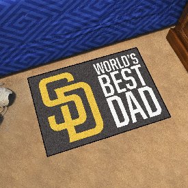 San Diego Padres Starter Mat - World's Best Dad - 19"x30", 31136