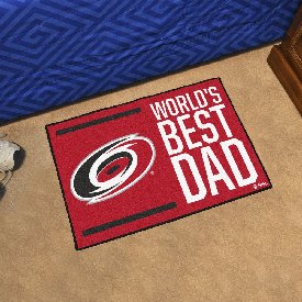 Carolina Hurricanes Starter Mat Accent Rug - 19in. x 30in. World's Best Dad Starter Mat, 31149