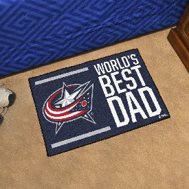Columbus Blue Jackets Starter Mat Accent Rug - 19in. x 30in. World's Best Dad Starter Mat, 31152