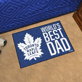 Toronto Maple Leafs Starter Mat Accent Rug - 19in. x 30in. World's Best Dad Starter Mat, 31171
