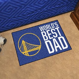 Golden State Warriors Starter Mat Accent Rug - 19in. x 30in. World's Best Dad Starter Mat, 31186