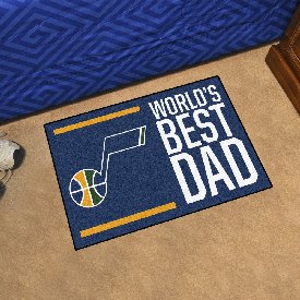Utah Jazz Starter Mat Accent Rug - 19in. x 30in. World's Best Dad Starter Mat, 31205