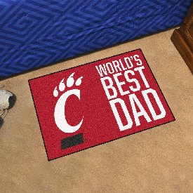 Cincinnati Bearcats Starter Mat Accent Rug - 19in. x 30in. World's Best Dad Starter Mat, 31211