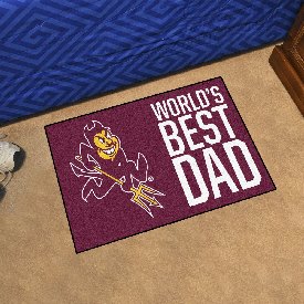 Arizona State Sun Devils Starter Mat Accent Rug - 19in. x 30in. World's Best Dad Starter Mat, 31213