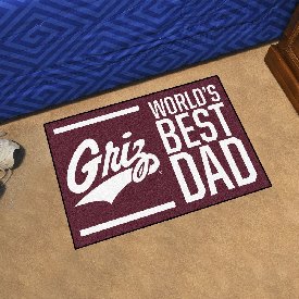 Montana Grizzlies Starter Mat Accent Rug - 19in. x 30in. World's Best Dad Starter Mat, 31214