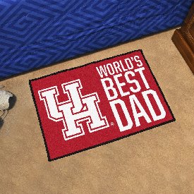 Houston Cougars Starter Mat Accent Rug - 19in. x 30in. World's Best Dad Starter Mat, 31223