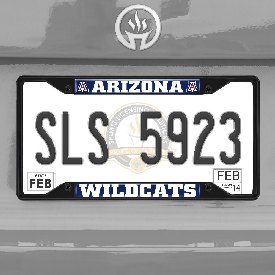 Arizona Wildcats Metal License Plate Frame Black Finish