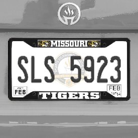 Missouri Tigers Metal License Plate Frame Black Finish, 31267