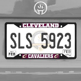 Cleveland Cavaliers Metal License Plate Frame Black Finish, 31328