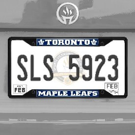 Toronto Maple Leafs Metal License Plate Frame Black Finish, 31393
