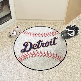 Detroit Tigers Baseball Rug - 27in. Diameter, 31403
