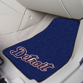 Detroit Tigers Front Carpet Car Mat Set - 2 Pieces - "Detroit" Jersey Lettering, 31404