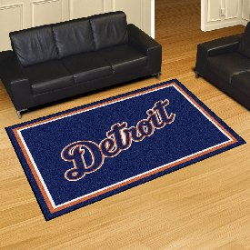 Detroit Tigers 5ft. x 8 ft. Plush Area Rug, 31417