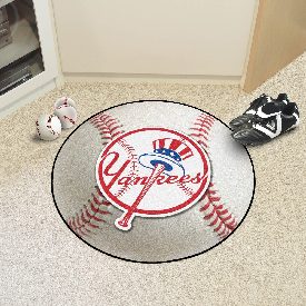 New York Yankees Baseball Rug - 27in. Diameter, 31427