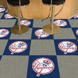 New York Yankees Team Carpet Tiles - 45 Sq Ft., 31429