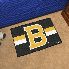 Boston Bruins Starter Accent Rug - 19in. x 30in. Uniform Alternate Design, 31927