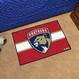 Florida Panthers Starter Mat Accent Rug - 19in. x 30in. Uniform Alternate Design, 31937