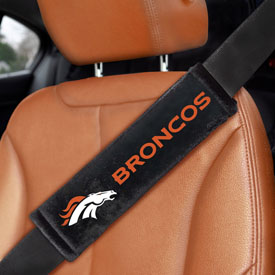 Denver Broncos Embroidered Seatbelt Pad - 2 Pieces, 32042
