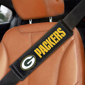 Green Bay Packers Embroidered Seatbelt Pad - 2 Pieces, 32044
