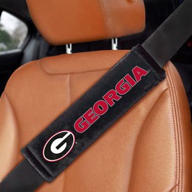 Georgia Bulldogs Embroidered Seatbelt Pad - 2 Pieces, 32075