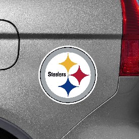 Pittsburgh Steelers Large Team Logo Magnet 10" (7.4015"x7.4551"), 32379