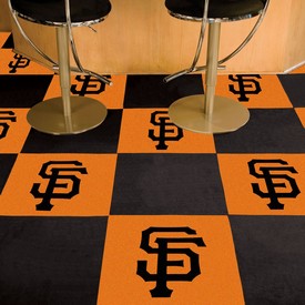 San Francisco Giants Team Carpet Tiles - 45 Sq Ft. - SF Hat Logo, 32423
