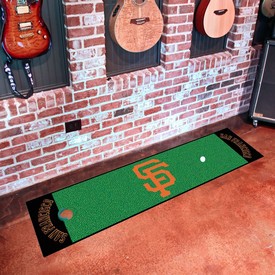 San Francisco Giants Putting Green Mat - 1.5ft. x 6ft. - SF Hat Logo & Wordmark, 32430