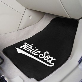 Chicago White Sox Front Carpet Car Mat Set - 2 Pieces - "White Sox" Secondary Club Lettering, 32463