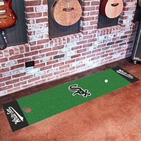 Chicago White Sox Putting Green Mat - 1.5ft. x 6ft. - "White Sox" Secondary Club Lettering, 32471